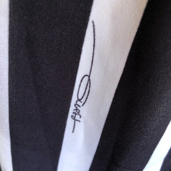 🌿 GUESS 🌿 Los Angeles sleeveless striped classic dress with lace detail size M - Picture 6 of 9